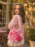 Custom Granny Square Crochet Bag – Handmade Boho Purse – Beaded or Crochet Strap & Handle Options