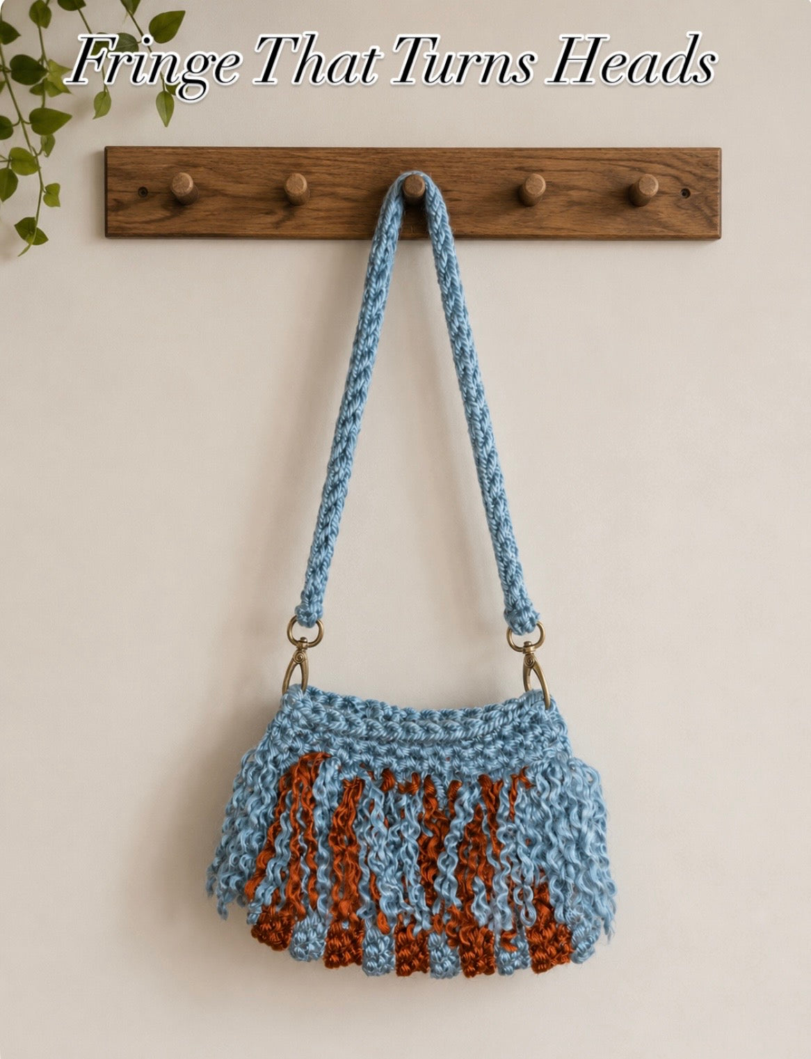 One-of-a-Kind Handmade Fringe Crochet Wristlet | Boho Tassel Handba