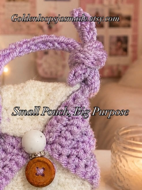 Crochet Earbud Case | Handmade Pouch with Custom Color Options