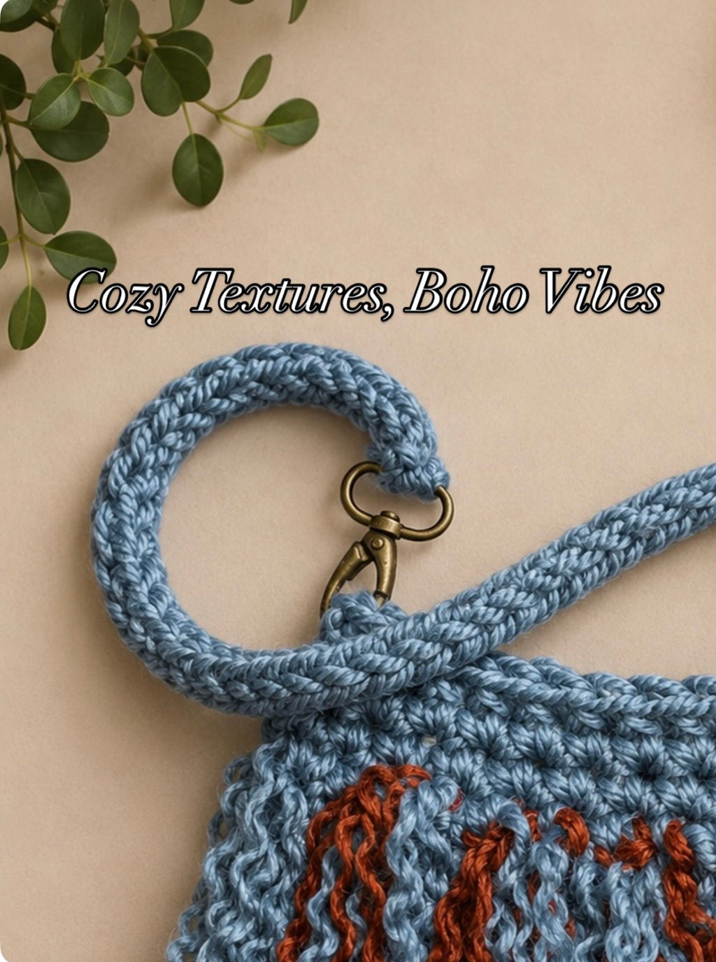 One-of-a-Kind Handmade Fringe Crochet Wristlet | Boho Tassel Handba