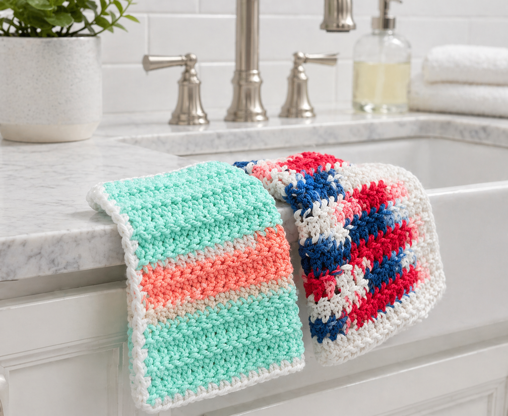 Handmade Crocheted Washcloths – Soft, Durable & Reusable