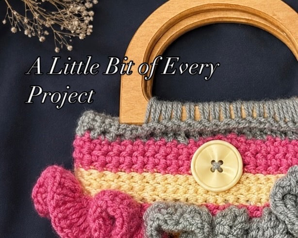 Custom Scrap Yarn Crochet Handbag | One-of-a-Kind Boho Purse