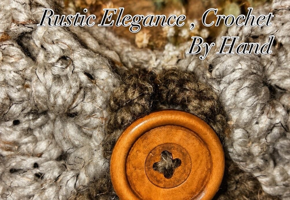 Custom Crochet Boho Bag – Handmade Rustic Shoulder Bag – Custom Colors Available