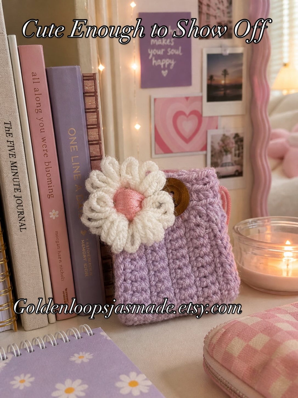 Crochet Earbud Case | Handmade Pouch with Custom Color Options