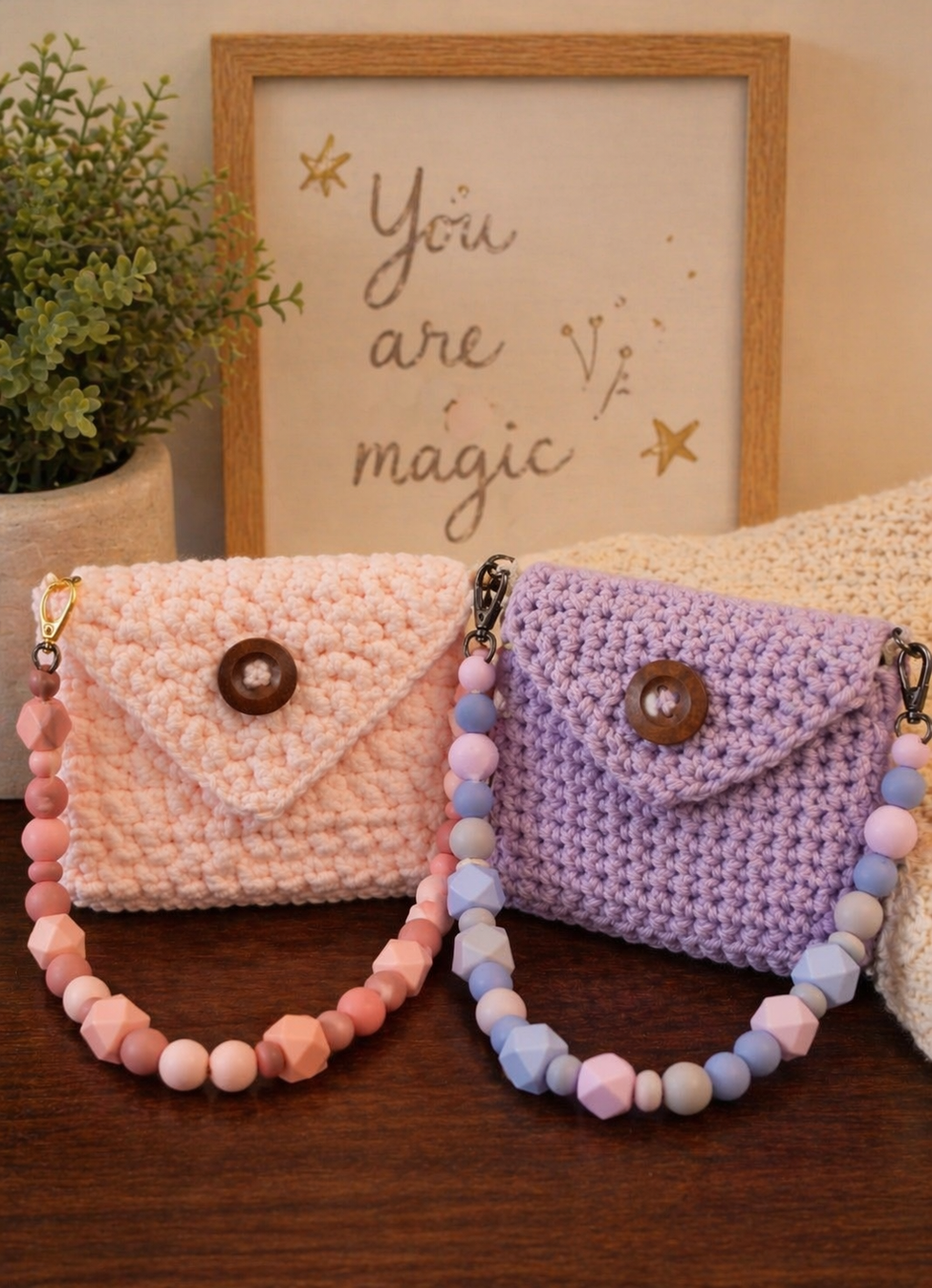 Handmade crochet wallet/change purse/card holder